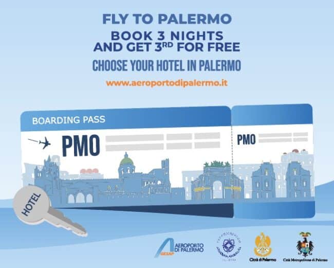 Da gennaio riparte Fly to Palermo, gratis 1 pernottamento su 3