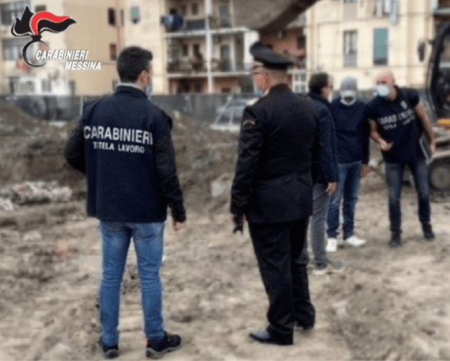 Controlli nei cantieri edili, guai per il titolare di una ditta