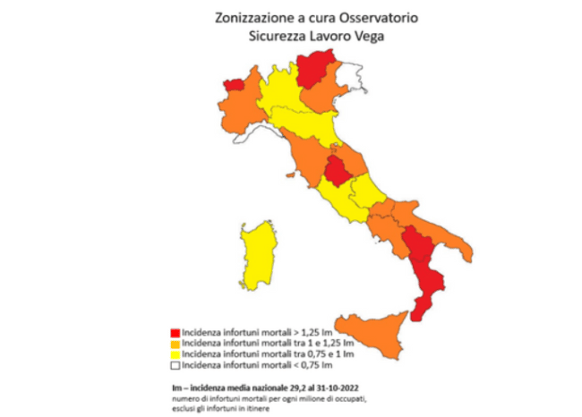 Morti sul lavoro, nel 2022 una strage: da gennaio a ottobre sono 909 le vittime, 90 i decessi – DETTAGLI
