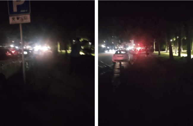 Buio fitto al viale Raffaello Sanzio da oltre un anno, la protesta dei residenti del quartiere Borgo-Sanzio