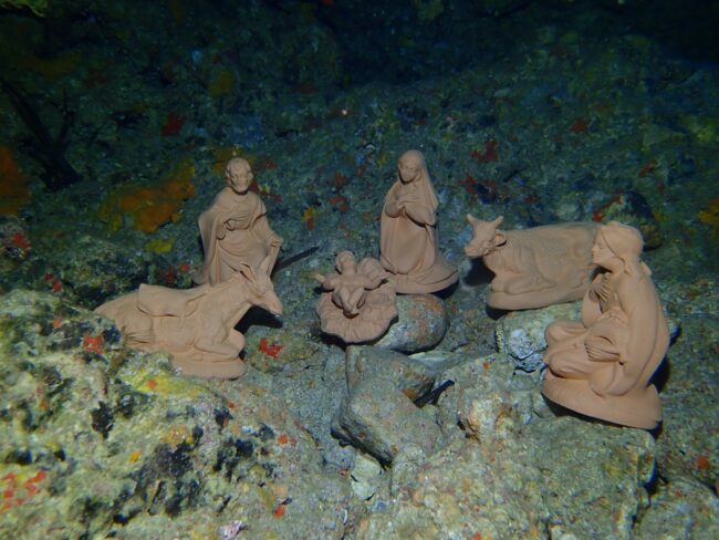 Inaugurato il primo presepe subacqueo nel mare di Trapani