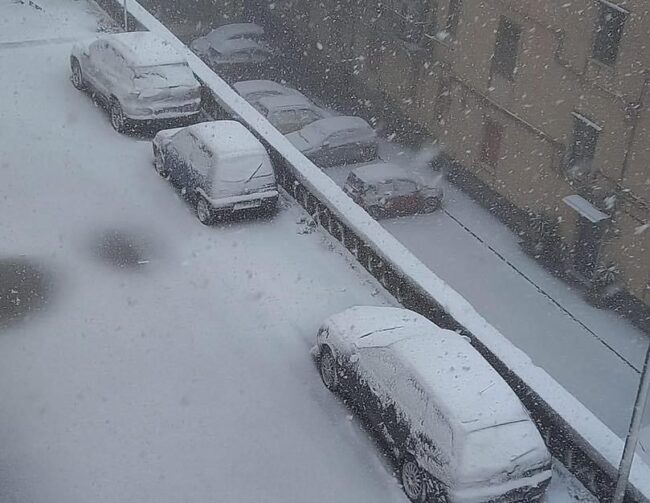 È arrivata la neve in Sicilia
