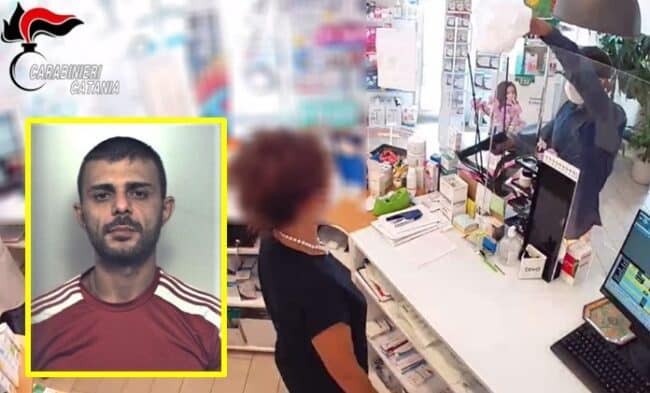 Rapinatore seriale del Catanese beccato dai carabinieri: 5 episodi contestati – VIDEO