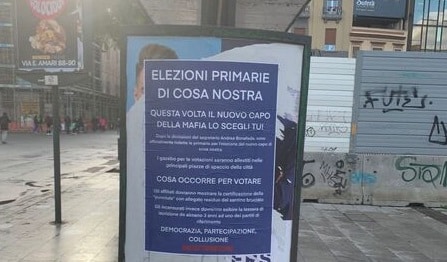 Spuntano i manifesti per le “primarie di Cosa nostra” a Palermo dopo l’arresto di Messina Denaro