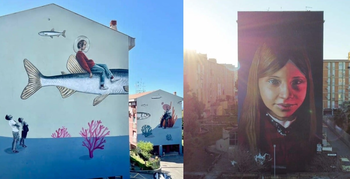 Street art, due dei murales più belli al mondo sono in Sicilia: dove si trovano