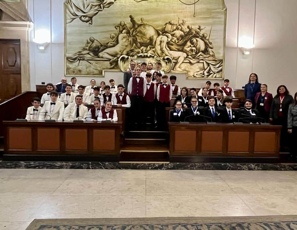 Partecipazione votiva il 3 febbraio al Palazzo Comunale di Catania dell’IPSSEOA “Wojtyla”
