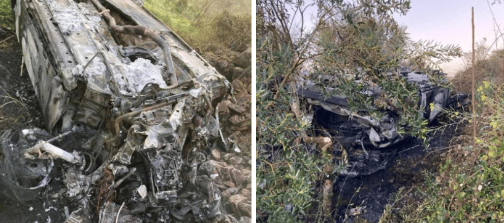 Incidente sulla SS 115, grave un 29enne: Mercedes vola per 30 metri e va a fuoco