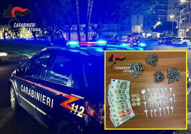 Sanzioni a Food Truck e denunce a due giovani per droga e armi a Catania