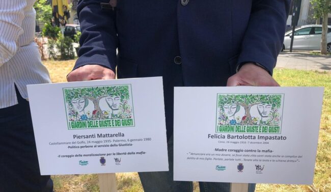 Targhe in memoria delle vittime della mafia in piazza Cavour grazie all’evento del Fnism-Catania e del Presidente Ferrara