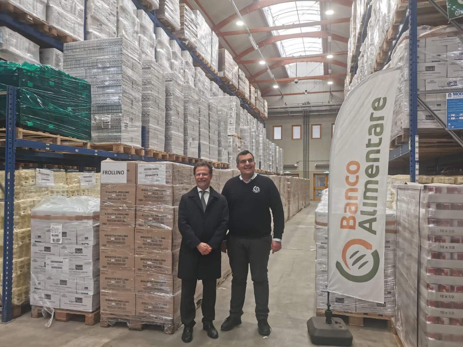 Il Rettore dell’Università di Catania visita il magazzino del Banco Alimentare della Sicilia