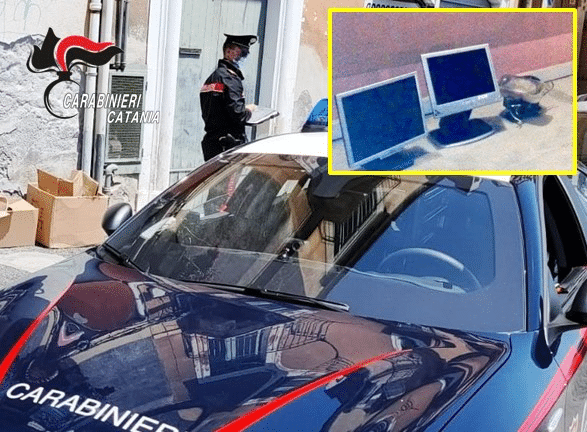 Catania, ruba computer e monitor dopo essere evaso: bloccato 26enne
