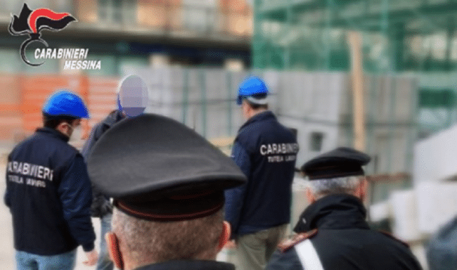 Controlli nei cantieri edili del Messinese, accertate violazioni: sanzioni per circa 25mila euro