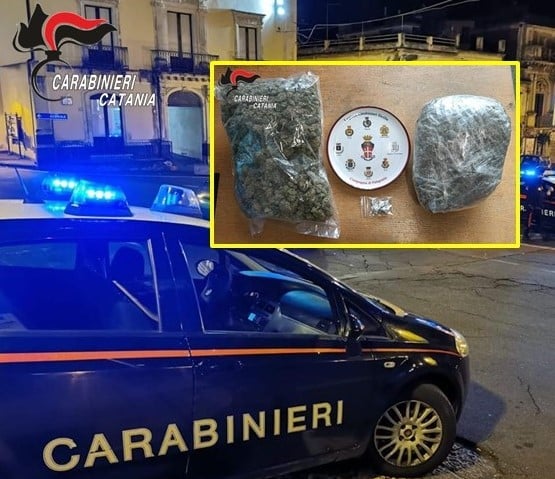 Fermato con quasi tre chili di droga: arrestato 42enne nel Catanese