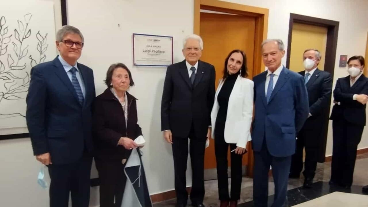 Sala conferenze dell’Ismett intitolata al prof. Luigi Pagliaro: presente all’evento Mattarella