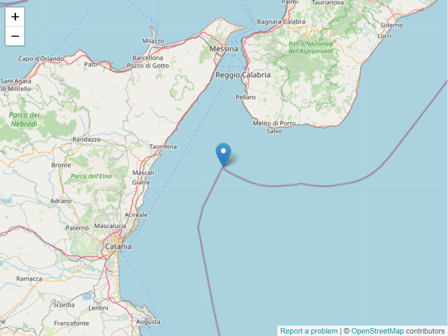 Terremoto nella notte tra Catania e Reggio Calabria di magnitudo 3,3