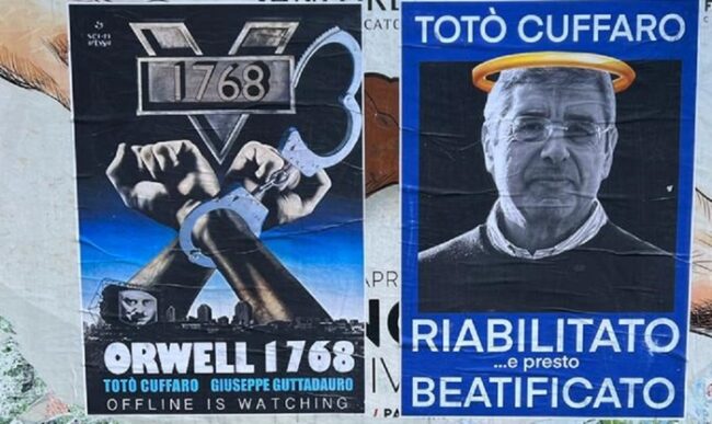 “Cuffaro riabilitato e presto beatificato”: nuovi cartelli sarcastici a Palermo