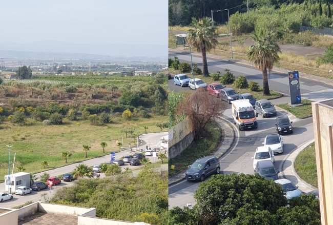 Ambulanze, autobus e automobili intrappolate nel traffico all’ospedale San Marco di Catania
