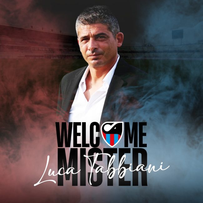 Luca Tabbiani è il nuovo allenatore del Catania: l’annuncio ufficiale del club