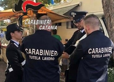 Contrasto al lavoro in nero a Catania: 400 lavoratori irregolari nel 2022/23