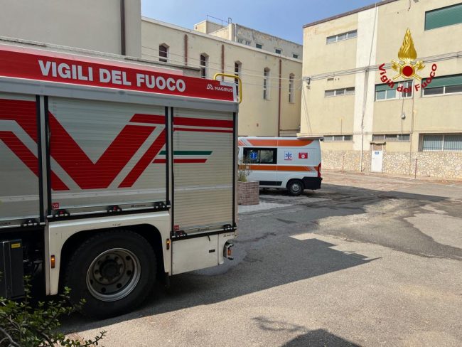 incendio in una casa di riposo a Catania