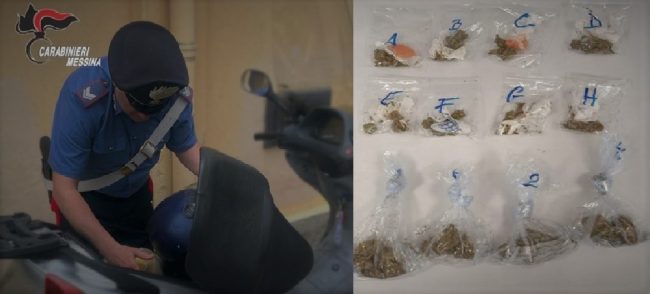 Droga nel sellino dello scooter, arrestato 36enne a Messina
