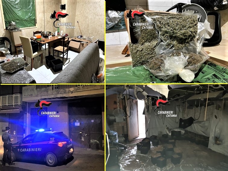 Controlli a Librino: sequestrati 15 kg di marijuana, lavoratori in nero e allacci abusivi