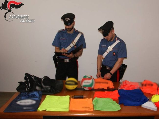 Furti al Palazzetto dello Sport di Misilmeri, recuperata la refurtiva