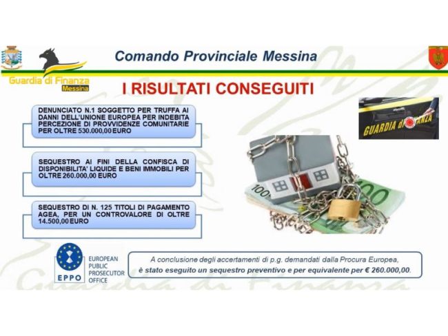 Truffa da oltre mezzo milione di euro ai danni dell’UE, denunciato imprenditore agricolo