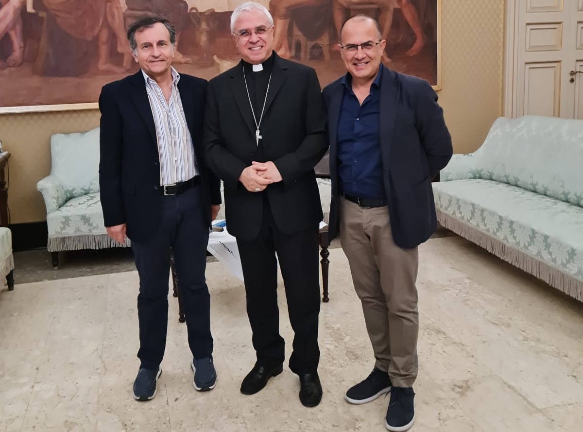 I dirigenti Ersu di Catania in visita dall’arcivescovo Renna