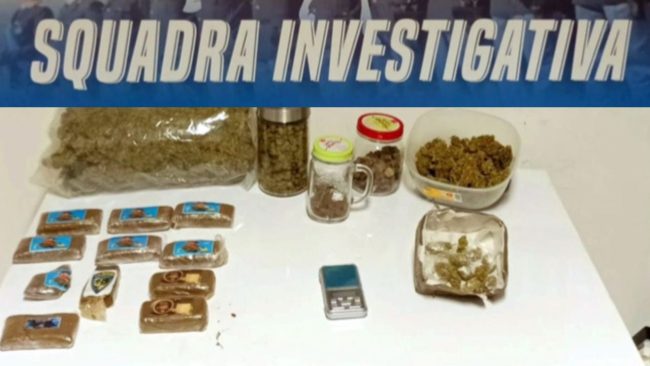Oltre due chili di droga in casa, arrestato un giovane per spaccio