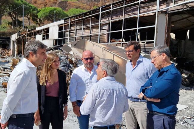 Imprese danneggiate dai roghi, chiesta sospensione dei tributi