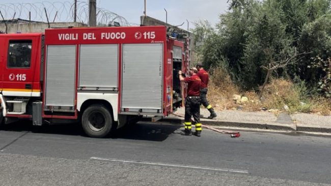 Incendio in un maneggio a Capaci, salvi 2 cavalli
