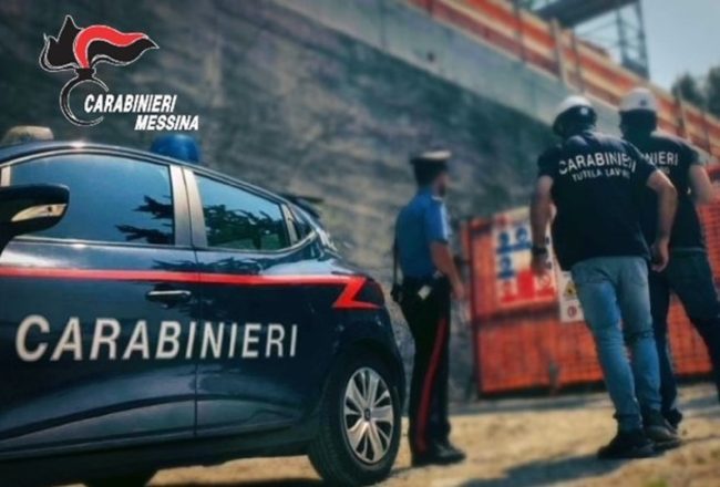 Denunciate 2 persone e sanzioni di oltre 31mila euro per un cantiere a Capo d’Orlando