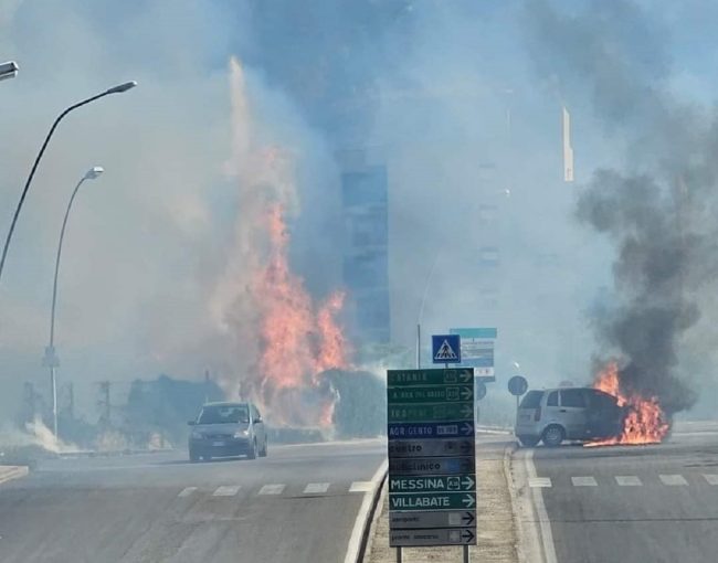 Sicilia divorata dagli incendi, notte di fuoco: due vittime nel Palermitano