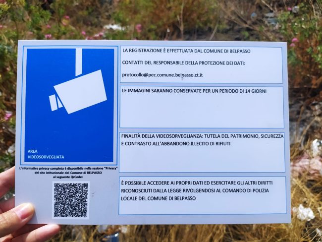 A Belpasso telecamere itineranti per beccare gli “zozzoni”