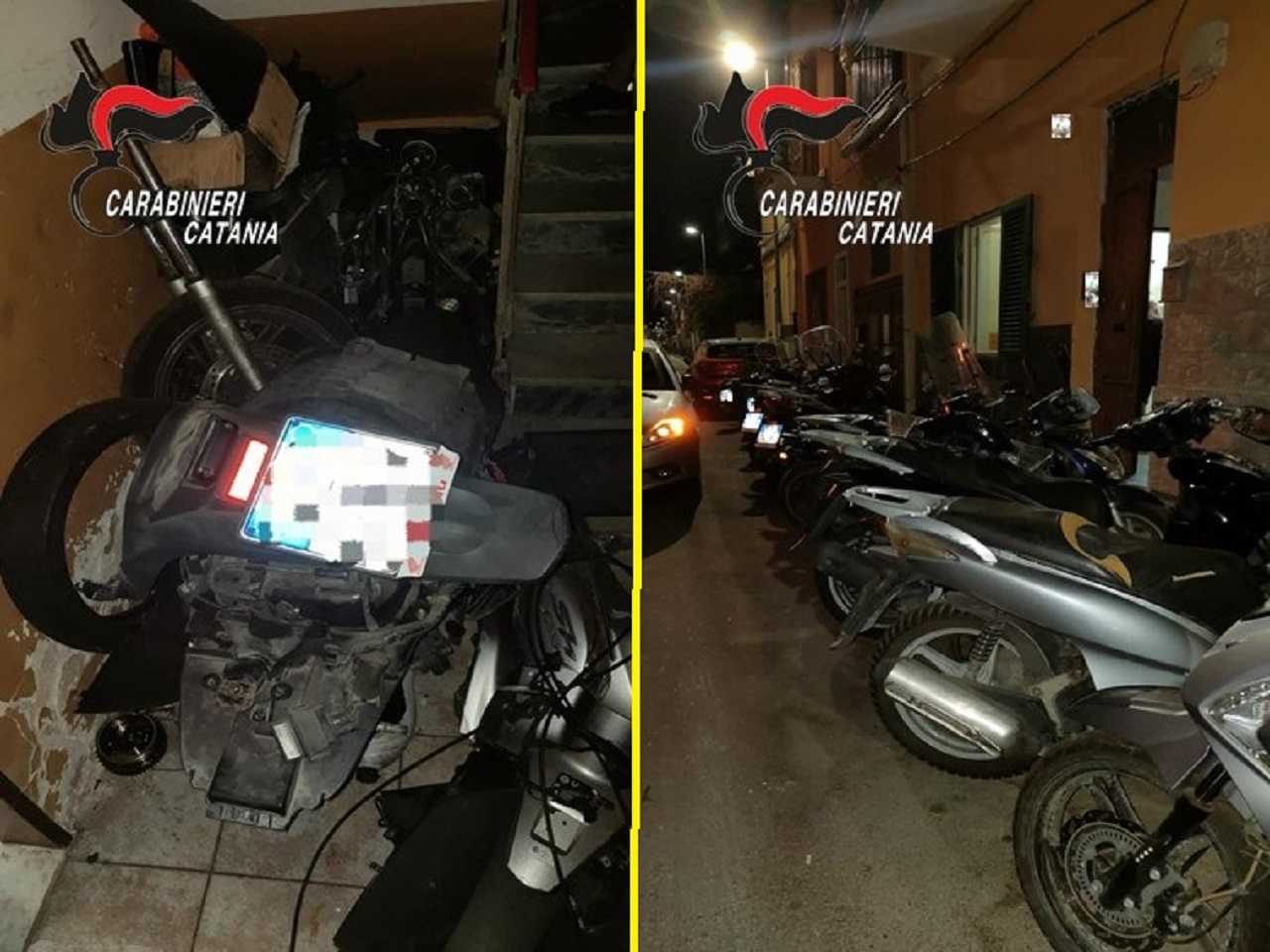 Catania, ai domiciliari apre officina abusiva e assembla pezzi di scooter rubati: arrestato  