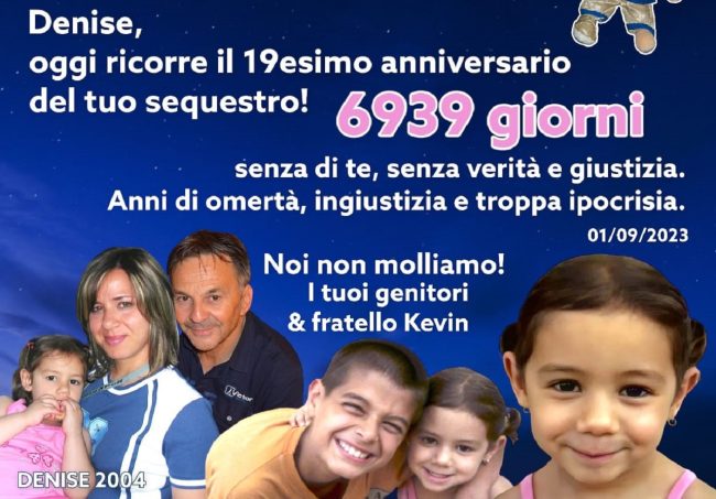 Il ricordo della mamma di Denise Pipitone a 19 anni dalla scomparsa