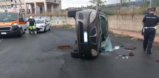 Incidente a Paternò causa quattro feriti, coinvolti anche due bambini