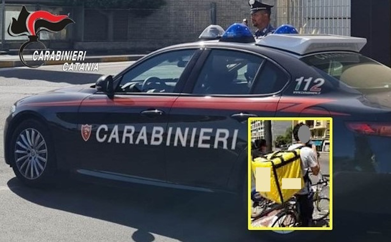 Catania, straniero tenta di rubare la bici a un rider e lo picchia a sangue