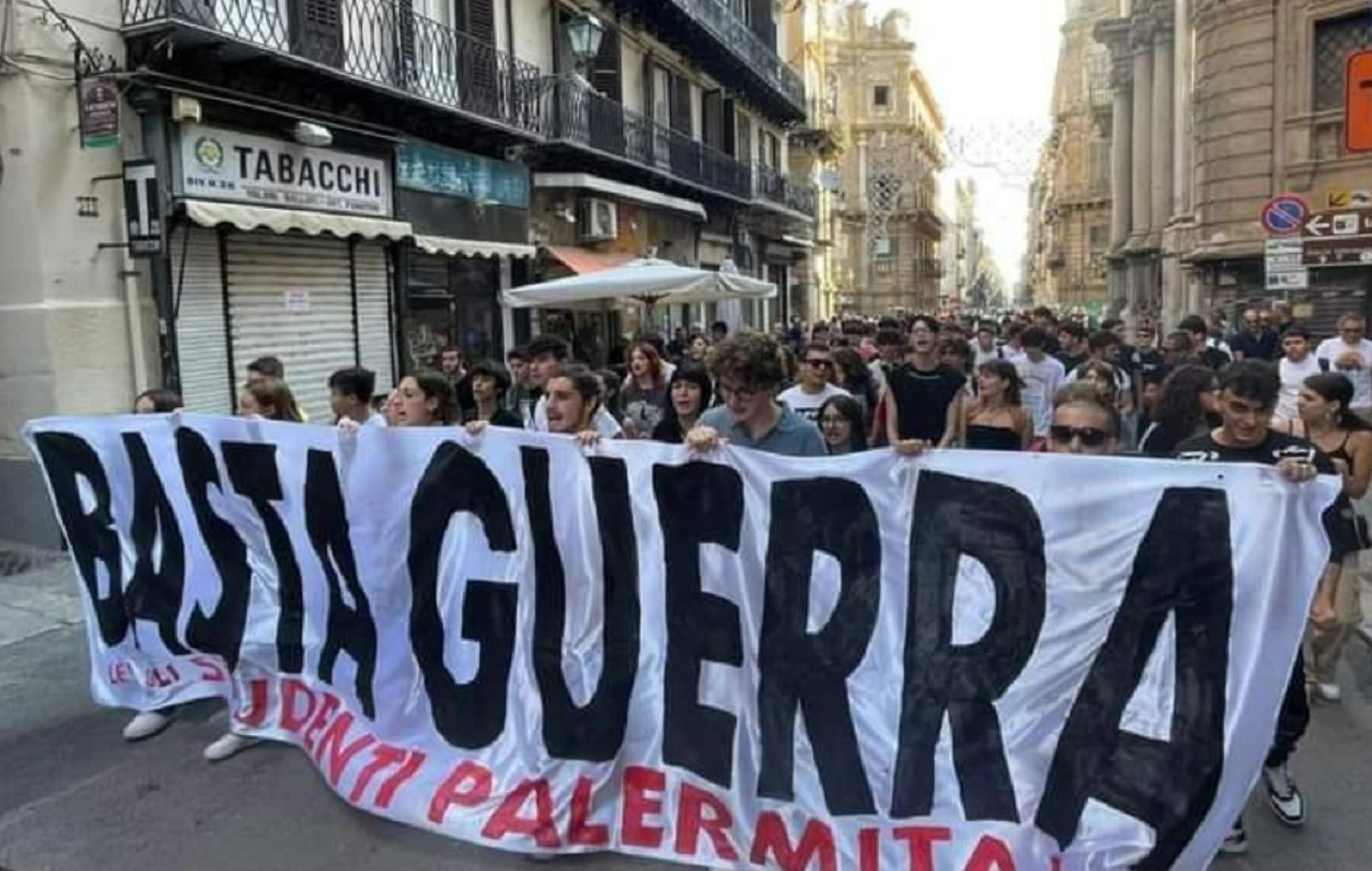 Protesta a Palermo per dire “no” alle guerre