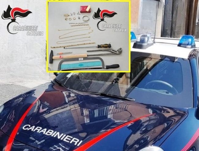 Il datore di lavoro lo licenzia e lui si vendica svaligiandogli casa: arrestato un 39enne a Catania