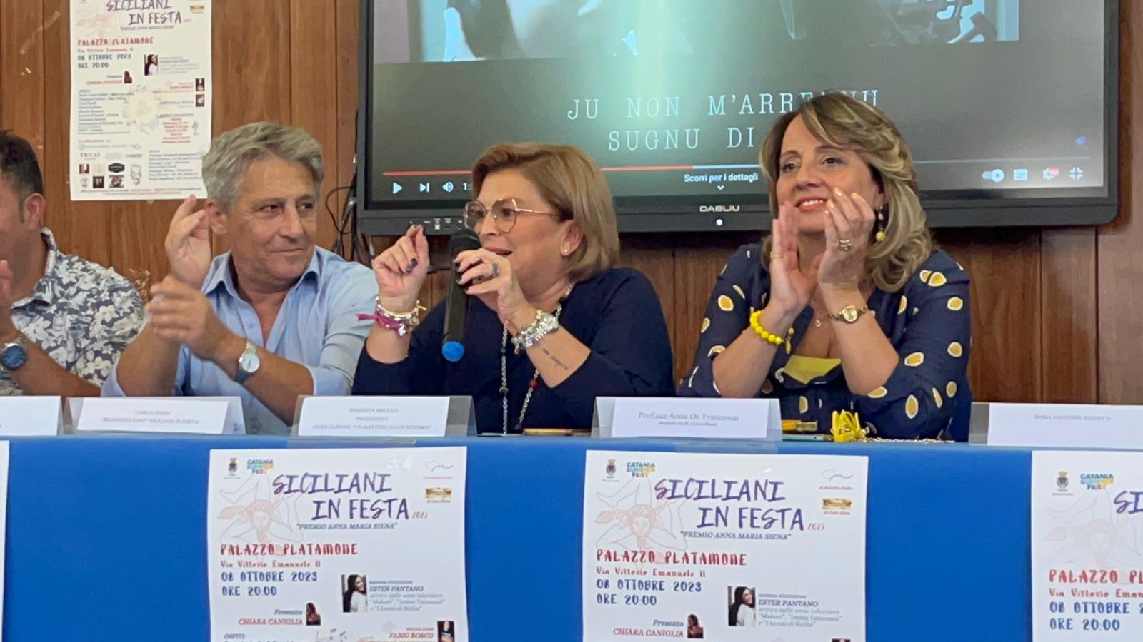 “Siciliani in Festa”, all’Istituto “De Felice Giuffrida-Olivetti” di Catania presentato il Premio Annamaria Siena