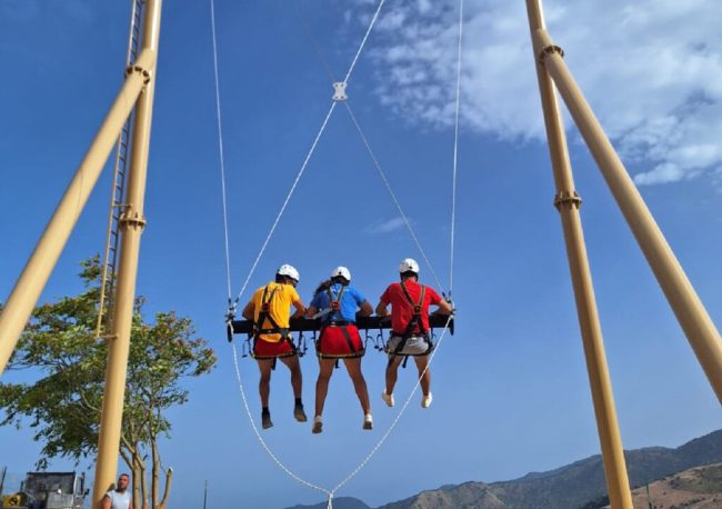 Inaugurata in Sicilia l’altalena più alta d’Europa