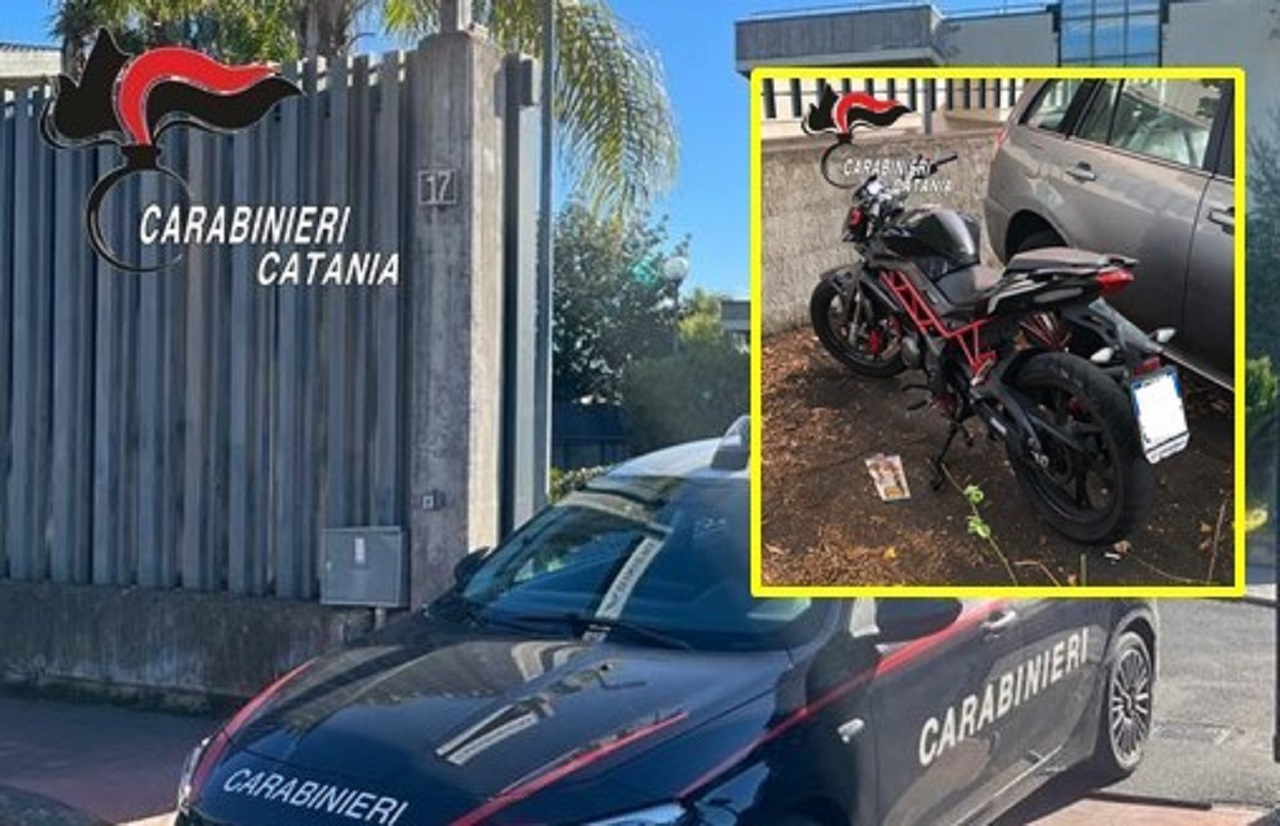 Catania, due ragazzi “terribili” su una moto rubata: uno finisce al carcere minorile