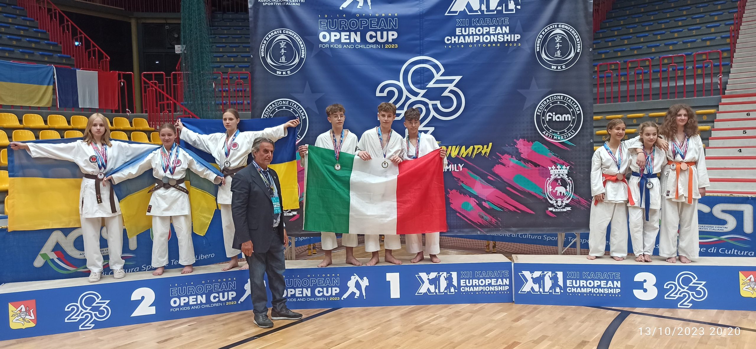 European Open Cup di arti marziali u13, assegnate le prime medaglie al PalaCatania