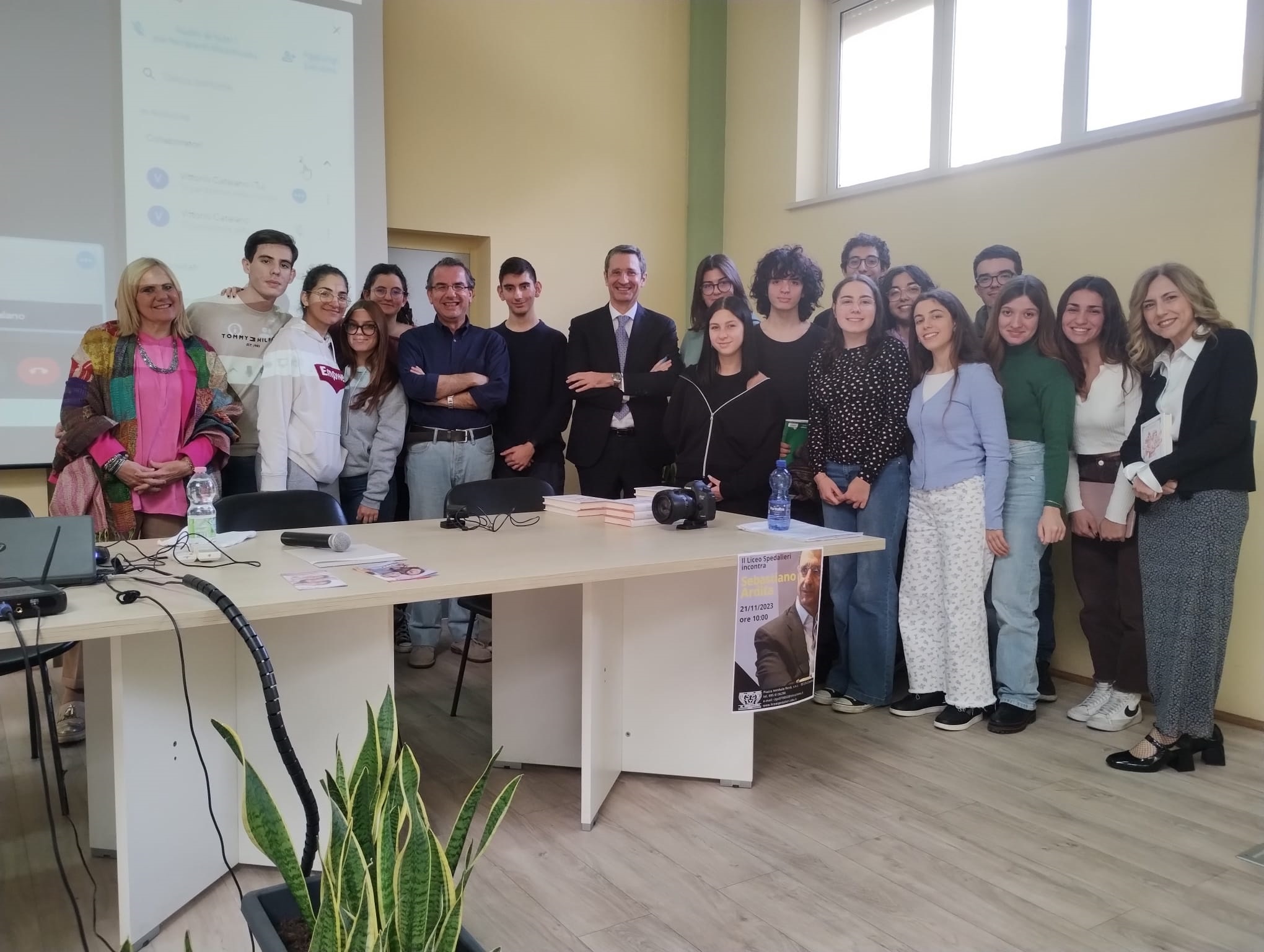 Il Procuratore della Repubblica aggiunto a Catania Sebastiano Ardita incontra gli studenti dello Spedalieri