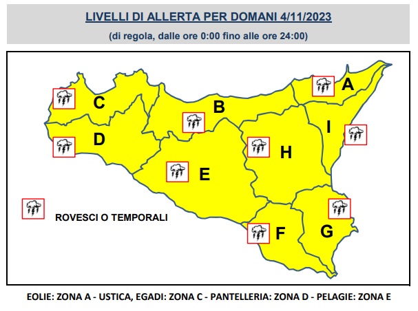 Allerta meteo Sicilia