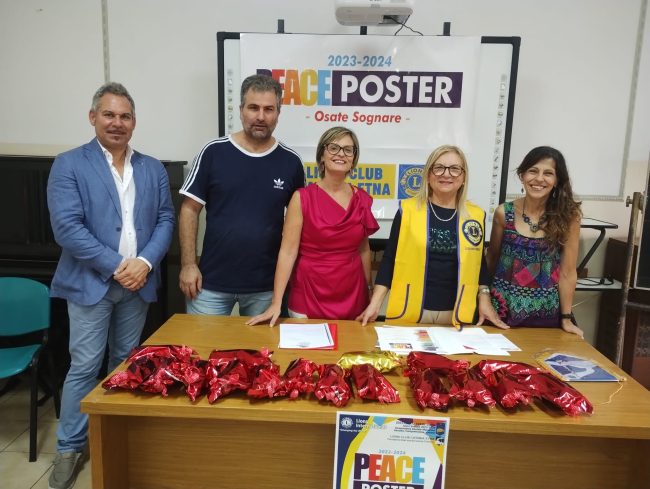 Abbiamo “Osato sognare”, cerimonia di premiazione degli alunni dell’I.C. ”De Roberto” di Catania del concorso “Un poster per la pace”