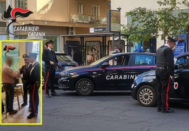 Controlli a tappeto nel centro di Catania, sventata una rapina in corso Sicilia