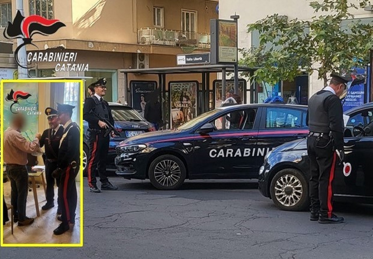 Controlli a tappeto nel centro di Catania, sventata una rapina in corso Sicilia